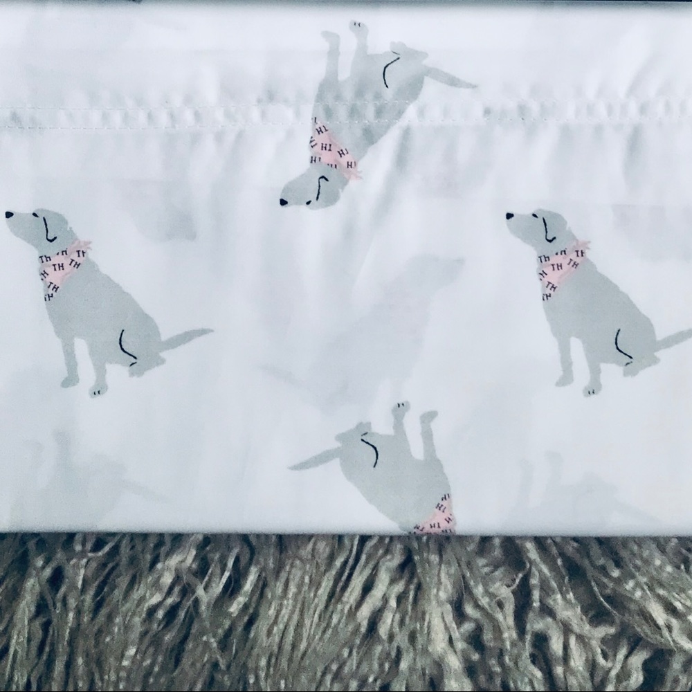 Tommy Hilfiger Labrador Retriever Pink Twin Sheets - Picture 10 of 11